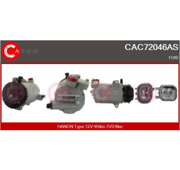 Kompresor, klimatizace CASCO CAC76076GS