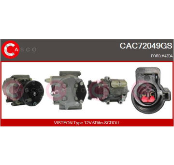 Kompresor, klimatizace CASCO CAC76083GS