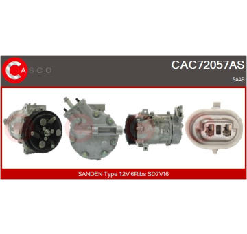 Kompresor, klimatizace CASCO CAC76090GS