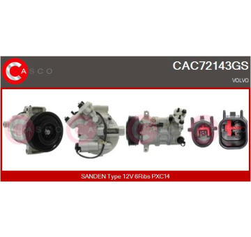 Kompresor, klimatizace CASCO CAC77026AS