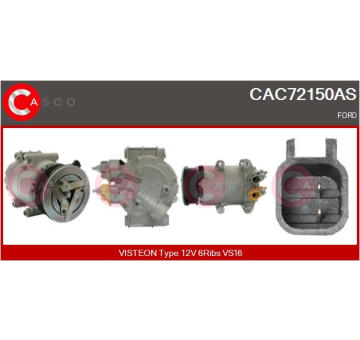 Kompresor, klimatizace CASCO CAC77027AS