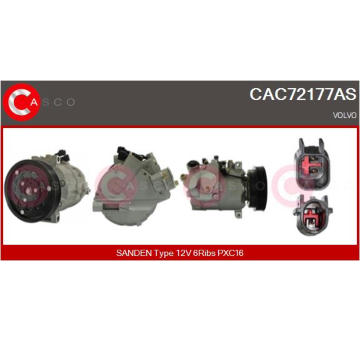 Kompresor, klimatizace CASCO CAC77066GS