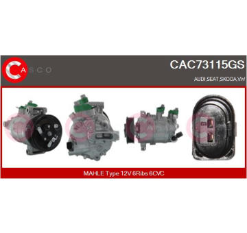 Vinuta pruzina, airbag CASCO CCC73015GS