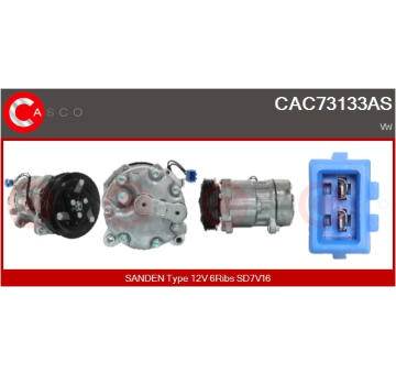 Kompresor, klimatizace CASCO CAC78205GS