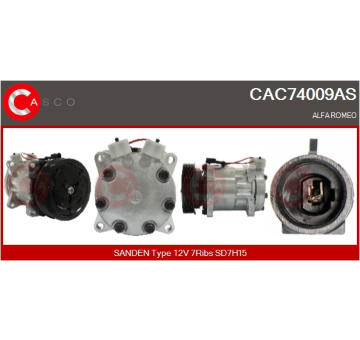 Kompresor, klimatizace CASCO CAC72132RS