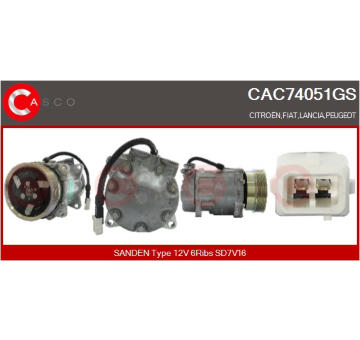 Remenica alternátora CASCO CCP90240AS