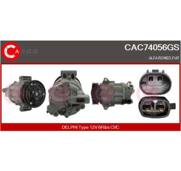 Kompresor, klimatizace CASCO CAC81009GS