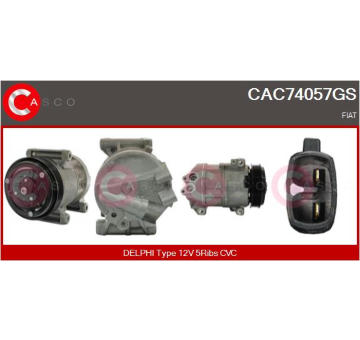 Kompresor, klimatizace CASCO CAC81012AS