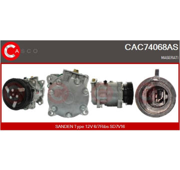 Kompresor, klimatizace CASCO CAC81023GS