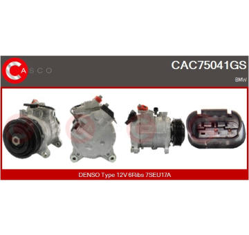 Kompresor, klimatizace CASCO CAC86007GS