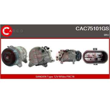 Kompresor, klimatizace CASCO CAC86054GS
