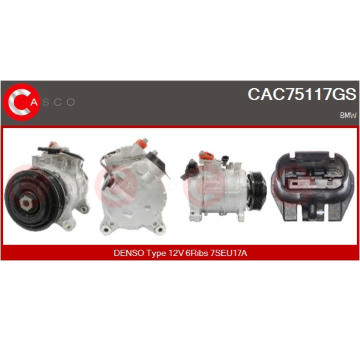 Kompresor, klimatizace CASCO CAC86063AS