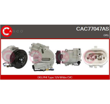 Kompresor, klimatizace CASCO CAC75101AS