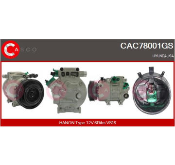 Alternátor CASCO CAL10443AS