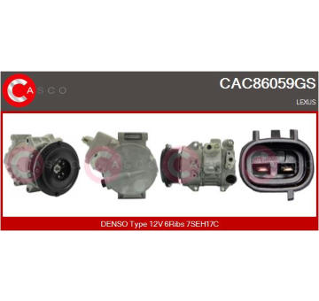 Kompresor, klimatizace CASCO CAC81028GS