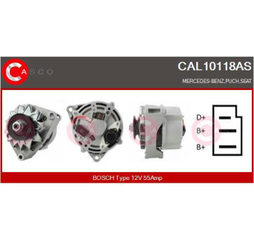 Motor stieračov CASCO CWM15134AS