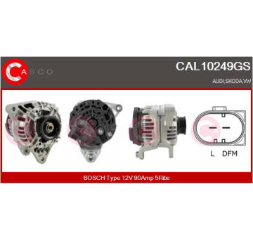 Systém čistenia skiel CASCO CWS15130AS