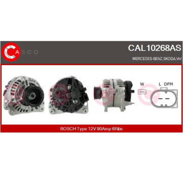 Alternátor CASCO CAL10268AS