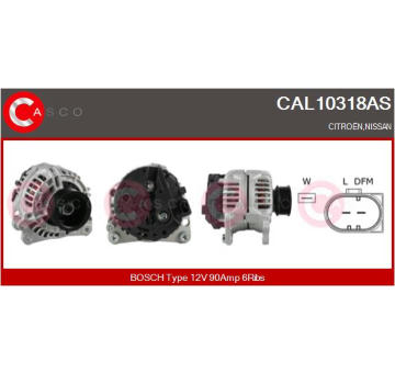 Alternátor CASCO CAL10318AS