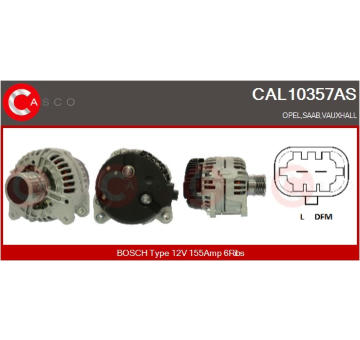 Rotor żtartéra CASCO CAR10001AS