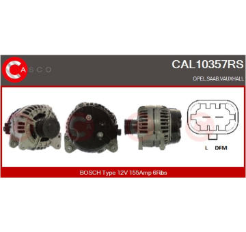 Rotor żtartéra CASCO CAR10002AS