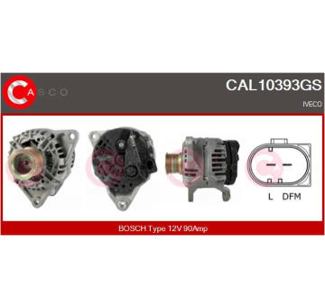 Rotor żtartéra CASCO CAR10166AS