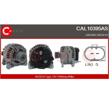 Rotor żtartéra CASCO CAR10172AS
