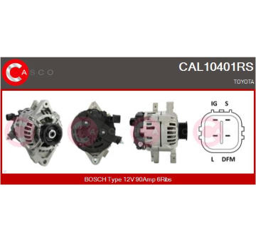Rotor żtartéra CASCO CAR10204AS