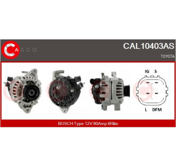 Rotor żtartéra CASCO CAR10215AS
