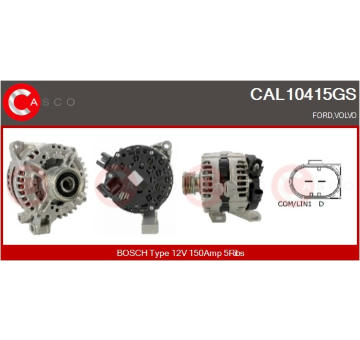 Rotor żtartéra CASCO CAR14001AS