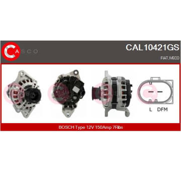 Rotor żtartéra CASCO CAR15017AS