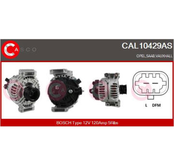 Rotor żtartéra CASCO CAR15101AS