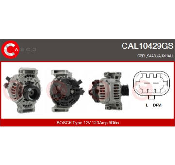 Rotor żtartéra CASCO CAR15104AS