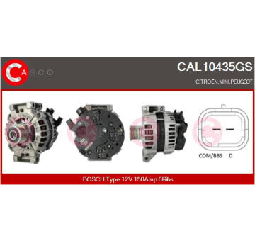 Rotor żtartéra CASCO CAR20023AS