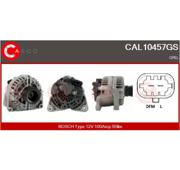 Rotor żtartéra CASCO CAR30067AS
