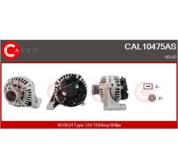 Rotor żtartéra CASCO CAR35018AS