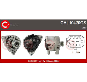 Rotor żtartéra CASCO CAR35028AS