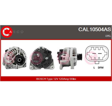 Rotor żtartéra CASCO CAR60009AS