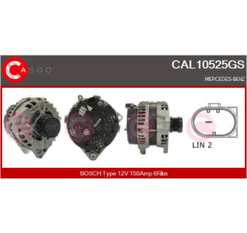 Alternátor CASCO CAL10572AS