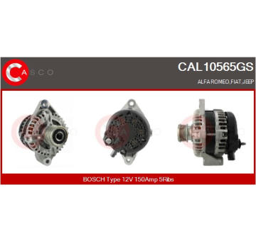Uhlíkový zberač alternátora CASCO CBA40003AS