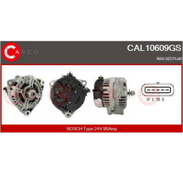 Rameno sterace, cisteni skel CASCO CWA74301AS