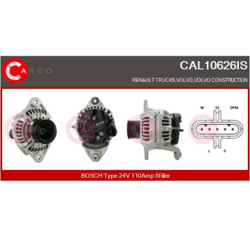 Motor stěračů CASCO CWM10131AS