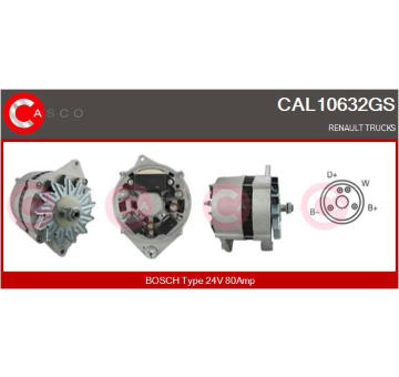 Motor stěračů CASCO CWM10601GS