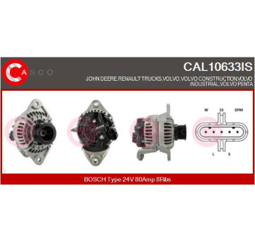 generátor CASCO CAL10633IS