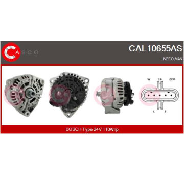 generátor CASCO CAL10655AS