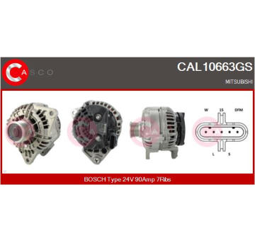 generátor CASCO CAL10759GS