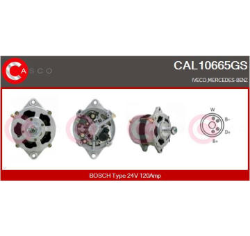 generátor CASCO CAL10762GS