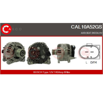 Tyčoví stěračů CASCO CWT10102AS