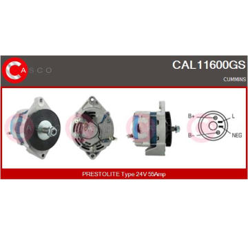 Alternátor CASCO CAL14108AS