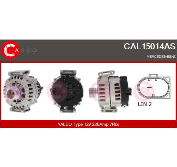 Alternátor CASCO CAL15128AS